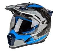 Klim Krios Pro Casque de motocross, gris-bleu, taille 3XL pour homme