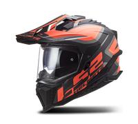 Casque Adventure LS2 MX701 Explorer Alter Mat Noir/Fluo OrangeM Mat Noir,Fluo Orange