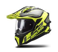 Casque Adventure LS2 MX701 Explorer Alter Mat Noir/Jaune Haute Visibilité3XL Mat Noir,Jaune Haute Visibilité