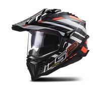 Casque Adventure LS2 MX701 EXPLORER C EDGE HiVis Noir/Fluo Orange3XL Noir,Fluo Orange