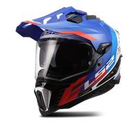 Casque Adventure LS2 MX701 Explorer Hexa Blanc/Bleu/RougeM Blanc,Bleu,Rouge