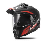 Casque Adventure LS2 MX701 Explorer Hexa Noir/Rouge/GrisL Noir,Rouge,Gris