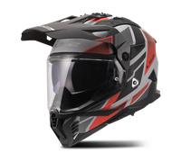 Casque Adventure LS2 MX702 Pioneer II Block Gris/RougeM Gris,Rouge