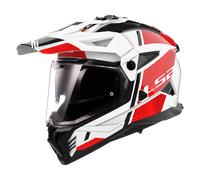 Casque Adventure LS2 MX702 Pioneer II Hill Blanc/RougeXXL Blanc,Rouge