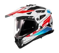 Casque Adventure LS2 MX702 Pioneer II Namib Blanc/Bleu/RougeS Blanc,Bleu,Rouge