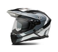 O'Neal Casque d'aventure D-SRS Nomad – Taille S – Noir/Blanc/Gris