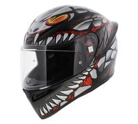 Casque AGV K1 S Lyzard noir mat gris rouge