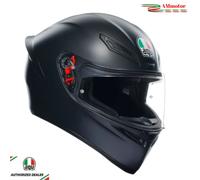 Casque Agv K1 S Matt Black Intégral De Moto Taille XXL 63 64 HELMET E02206 Noir