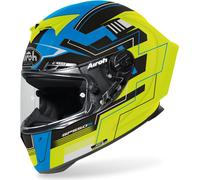 Casque Airoh GP 550S Challenge couleur : noir mat/jaune, taille : S (55/56)