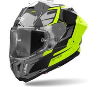 Casque Airoh GP 800 Master Carbon, noir/gris/jaune, XL (61)