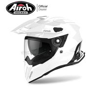 Casque AIROH Intégrale Commander Blanc Brillant Taille M 57-58 CM On/Off Face