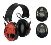 Casque Anti-Bruit Peltor SportTac 3m - Rouge/Noir - SNR 26dB