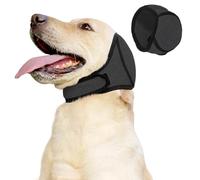 Casque anti-peur pour chien avec cache-oreilles - Collier imperméable pour soulager l'anxiété des animaux domestiques pour le toilettage, le bain et la protection contre le bruit pour chiens pendant