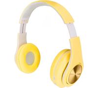Casque Antibruit Actif, Casque Bluetooth 5.0 Pliable Sans Fil Sur L'Oreille, Casque Lumineux Coloré Rvb, Écouteurs Cache-Oreilles En Cuir Pu, Pour Garçons, Filles(Jaune)[ECO5244872]