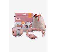 ZAZU Ensemble serre-tête et bandeau de protection auditive pour bébés 0–48 mois doux réglable Rose