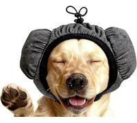 Casque antibruit pour Chiens, Casque Anti-Bruit réglable pour Chien, Protection auditive pour Le toilettage, Orage, Visite vétérinaire, Voyage, Marche, Bain, Douche, S/M/L (Noir,M)