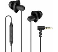 Casque Antibruit Pour Dormir, Écouteurs Filaires Légers Et Doux Avec Prise 3,5 Mm Et Micro, Contrôle Du Volume, Pour Les Dormeurs Latéraux, Le Ronflement Et La Relaxation