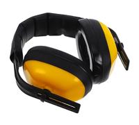 Casque Antibruit Réglable Jaune Coussinets Rembourrés pour Atelier | Coque ABS, Mousse Douce, Design Pliable, pour Sommeil Léger, Étude et Usage Machines