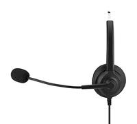 Casque Antibruit Rotatif à 330° pour Centre D'appels, Fonction de Suppression du Bruit pour Une Communication Claire, Idéal pour Le Support Client, Casque Confortable de 2,5 Mm (Coude de 2,5