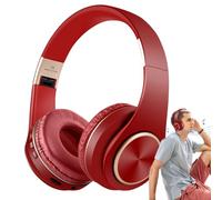 Casque antibruit stéréo rechargeable sans fil - Casque supra-auriculaire pour divertissement, casque pliable pour la maison et les voyages
