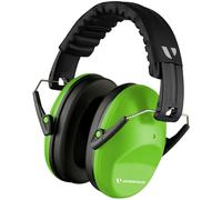 Casque antibruit Vanderfields Protection auditive premium - Réduction du son à large spectre 33,2 dB à 2 K Hz Suppression du bruit - Casque pour enfants 3-12 - Green Fields