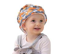 Casque Antichute Bébés Réglable Chapeau de Protection de Tête Coton Respirant Chapeau de Sécurité Anti-Collision Casque Protecteur Infantiles Enfants pour Apprendre à Ramper et Marcher 0-6 Ans