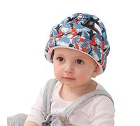 Casque Antichute Bébés Réglable Chapeau de Protection de Tête Coton Respirant Chapeau de Sécurité Anti-Collision Casque Protecteur Infantiles Enfants pour Apprendre à Ramper et Marcher 0-6 Ans