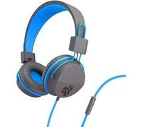 JLab Audio Casque JBuddies Studio - Supra-auriculaire filaire enfant, limiteur de volume micro bleu