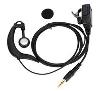 Casque audio 3,5 mm avec microphone PTT intégré pour radios Motorola. Oreillette en forme de G pour un confort optimal même lors d'une utilisation