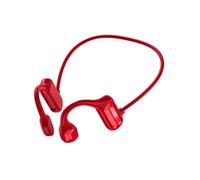 Casque Audio à Conduction Osseuse - AVIZAR - Malibu - Bluetooth 5.2 - Rouge - Résistant à la transpiration