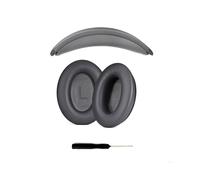 Casque audio avec arceau et coussinets d'oreille compatibles avec Bose QuietCom, gris foncé