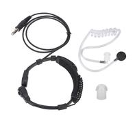 Casque audio avec microphone de gorge universel, tube acoustique transparent et tour de cou ajustable pour une communication discrète, compatible