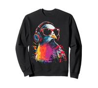 Casque Audio avec Motif Colombe et Oiseau Sweatshirt