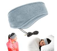 Casque Audio Bandeau pour Sommeil avec Ecouteurs CozyPhones - Idéale pour Voyage Sport Relaxation Méditation Ou Insomnie - Nouveau Modèle Plus Confortable Plus Mince - Couleur Grise