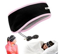 Casque Audio Bandeau Pour Sommeil Avec Écouteurs CozyPhones - Idéale Pour Voyage Sport Relaxation Méditation Ou Insomnie - Lycra Doublure En Maille Respirante - Couleur Rose