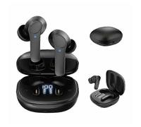 Casque audio Bluetooth 3 en 1 Neeva NovaLingo avec IA et traducteur intégré, 4 modes en temps réel, idéal pour les voyages, noir