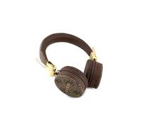 Guess Pu Leather 4g Metal Logo Wireless Headphones Marron