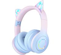 (Casque audio Bluetooth pour enfants avec contrôle du volume 85/95dB pour smartphone, iPad, tablette, Kindle, casque stéréo pour l'école pour les enfants