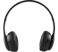Avizar Casque audio Bluetooth stéréo – micro, radio FM, entrée jack 3,5 mm – Pliable Noir
