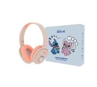 Casque audio Bluetooth Stitch sans fil enfant - Réduction de bruit, stéréo 8-core, micro intégré, rose**