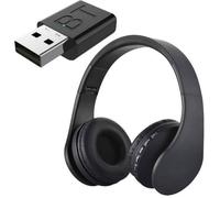 Casque audio Casque TV sans fil Rechargeable multifonction Bluetooth casque Ecouteur avec radio fm transmetteur pour TV PC - CASQUE