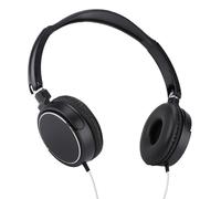 Casque audio circum-aural, design pliable et compact avec arceau réglable, oreillettes circulaires moelleuses pour une isolation phonique optimale,