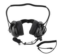 Casque audio Clear Hear avec haut-parleur intégré et molette de réglage du volume, style fibre de carbone, pour radios bidirectionnelles Motorola,