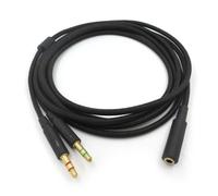 Casque Audio de jeu 2 en 1, 3.5mm, câble d'extension, universel, pour HyperX Cloud II/Alpha-/Cloud Flight/Core, nouveau