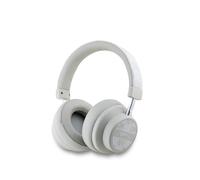 Casque Audio Sans Fil Bluetooth 5.3 Motif à Carreaux en Cuir Gris