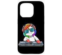 Casque Audio EDM Rave Unicorn DJ Dance Music Mix Coque pour iPhone 15 Pro