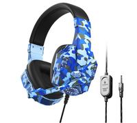 Casque audio en mousse à mémoire de forme, casque audiophile avec suppression du bruit, design révolutionnaire confortable, casque audio professionnel avec micro et lumière pour garçons, filles,