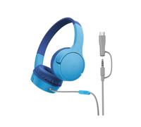 Casque Audio Enfant - Belkin - SOUNDFORM Mini - Filaire - Micro - Volume Limité - Bleu