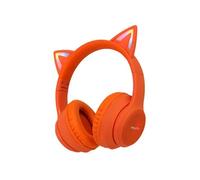 Casque sans fil enfants LED Light Cat Ear Avec câble AUX Orange imoshion