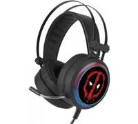 Casque Audio Ert Group Deadpool MHPGDPOOL001 Filaire Bluetooth USB Supra Auriculaire Avec Microphone Noir Noir G